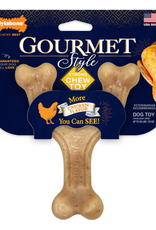 Nylabone Nylabone Gourmet Style Wishbone Dog Chew Toy Chicken - Large