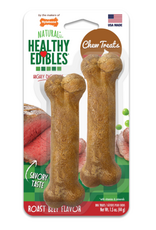 Nylabone NYLABONE HEALTHY EDIBLE ROAST BEEF-PETITE  2PK