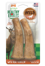 Nylabone Nylabone Healthy Edibles Wild Antler Natural Venison Dog Chew Treats - Medium 2 Count