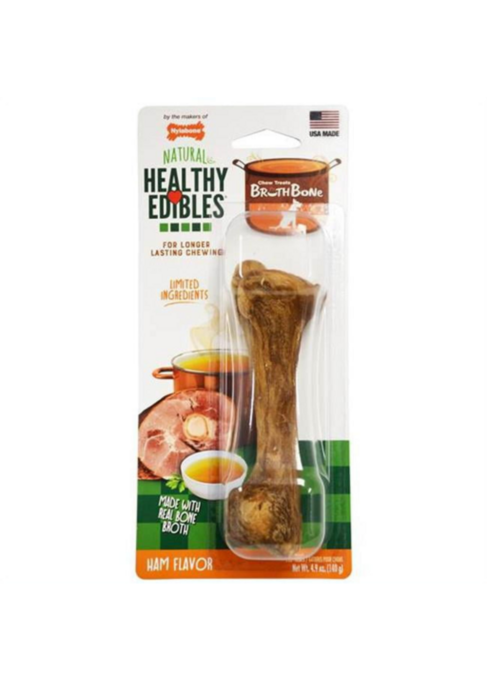 Nylabone Nylabone Healthy Edibles Broth Bone Dog Chew Toy - Large