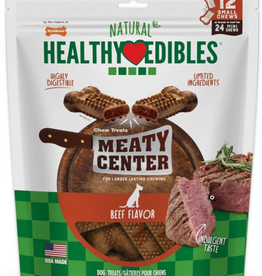 Nylabone Nylabone Healthy Edibles Meaty Center Chews Beef Small