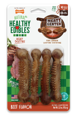 Nylabone Nylabone Healthy Edibles Meaty Center Chews Beef Small