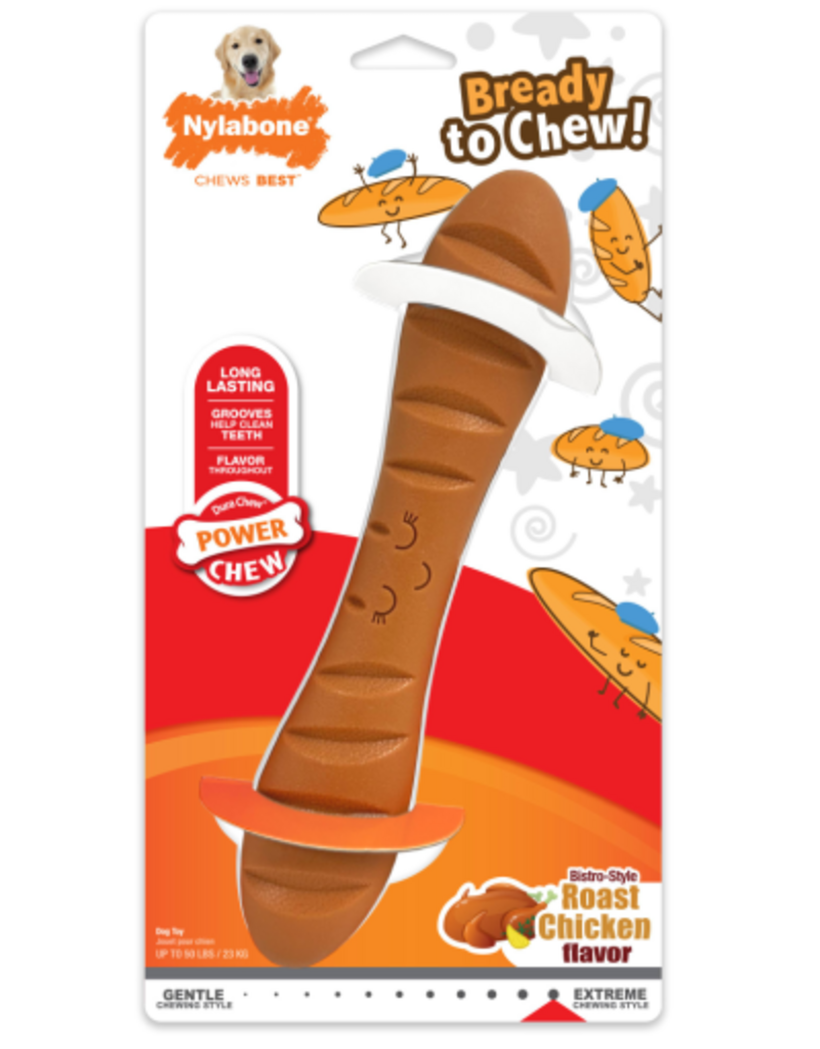 Nylabone Nylabone Power Chew Baguette Dog Toy - Large