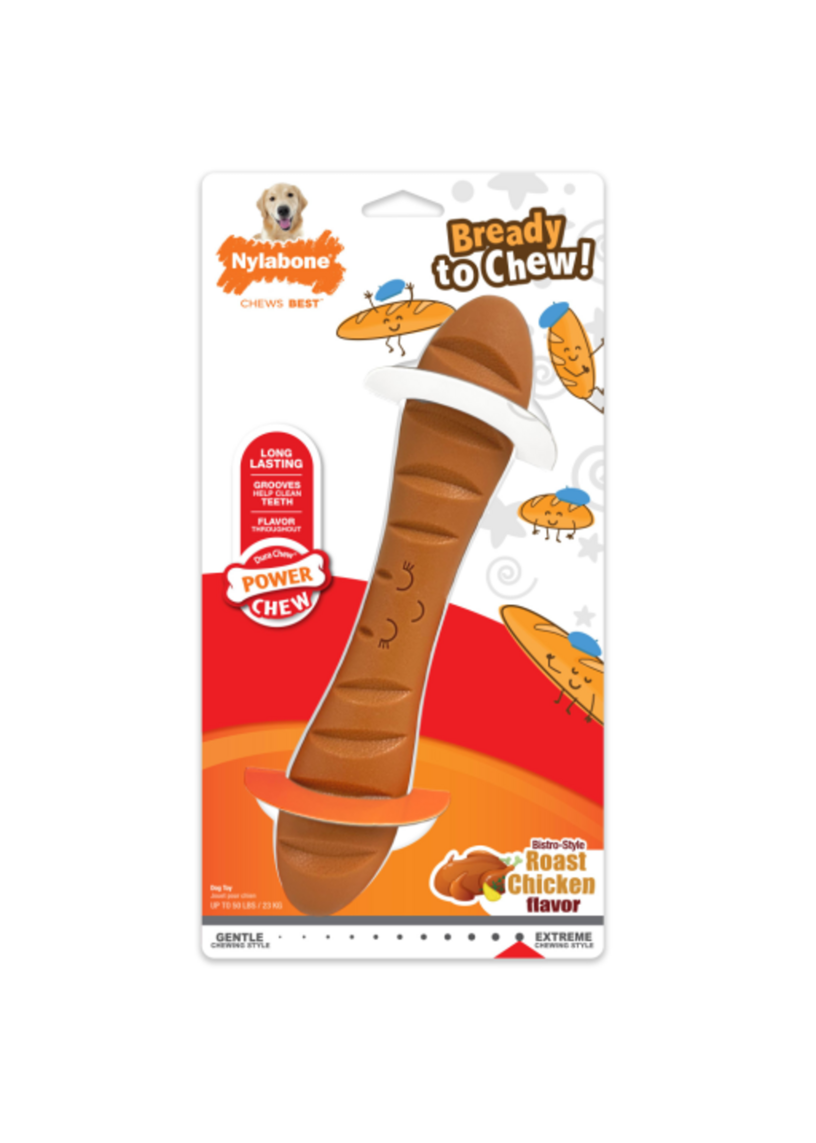 Nylabone Nylabone Power Chew Baguette Dog Toy - Large