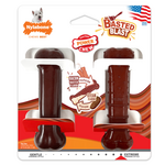 Nylabone Nylabone Power Chew Basted Blast Dual Flavored Dog Chew Toys Bacon & Steak - Small