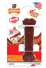 Nylabone Nylabone Power Chew Basted Blast Dual Flavored Dog Chew Toys Bacon & Steak - Medium