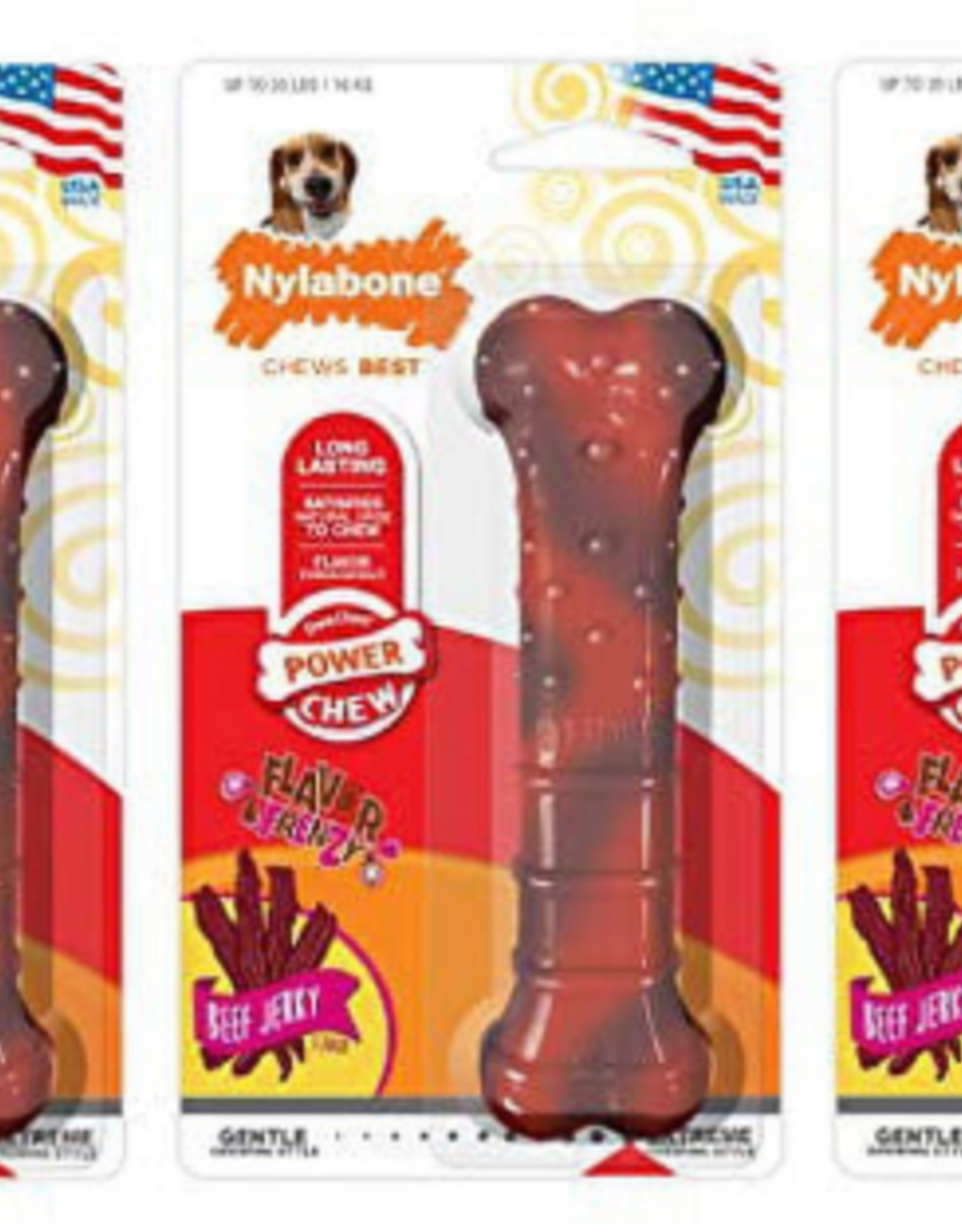 Nylabone Nylabone Power Chew Flavor Frenzy Chew Beef Jerky Flavor - Medium