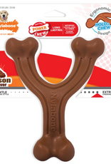 Nylabone Nylabone Power Chew Hold & Chew Wishbone Dog Toy Bacon - Large