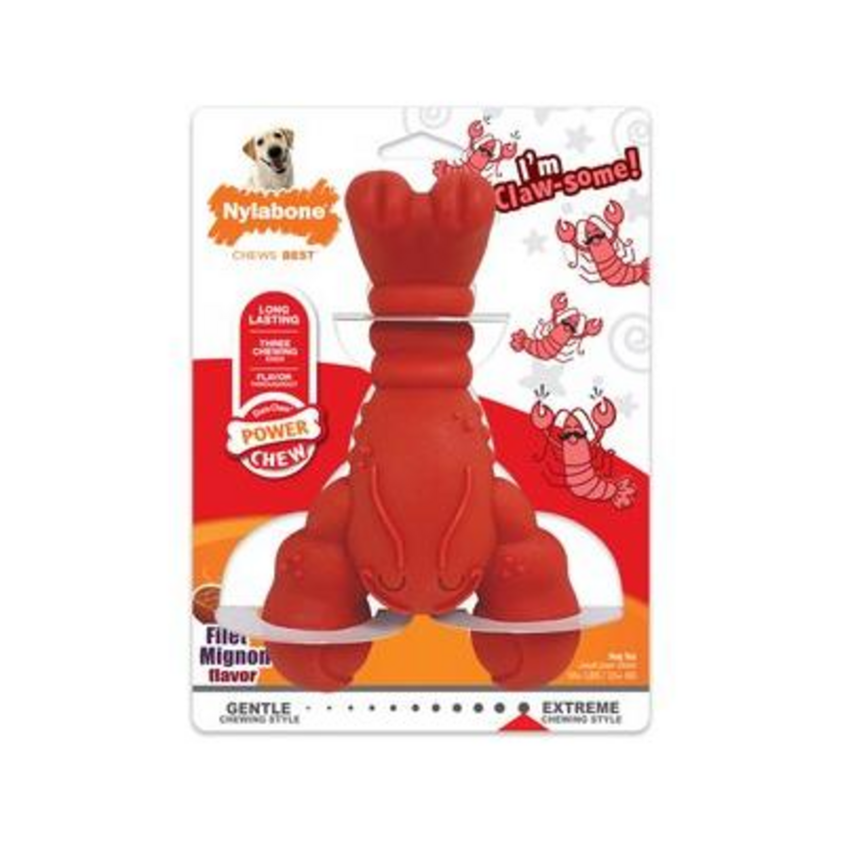 Nylabone Nylabone Power Chew Lobster Dog Toy - X-Large