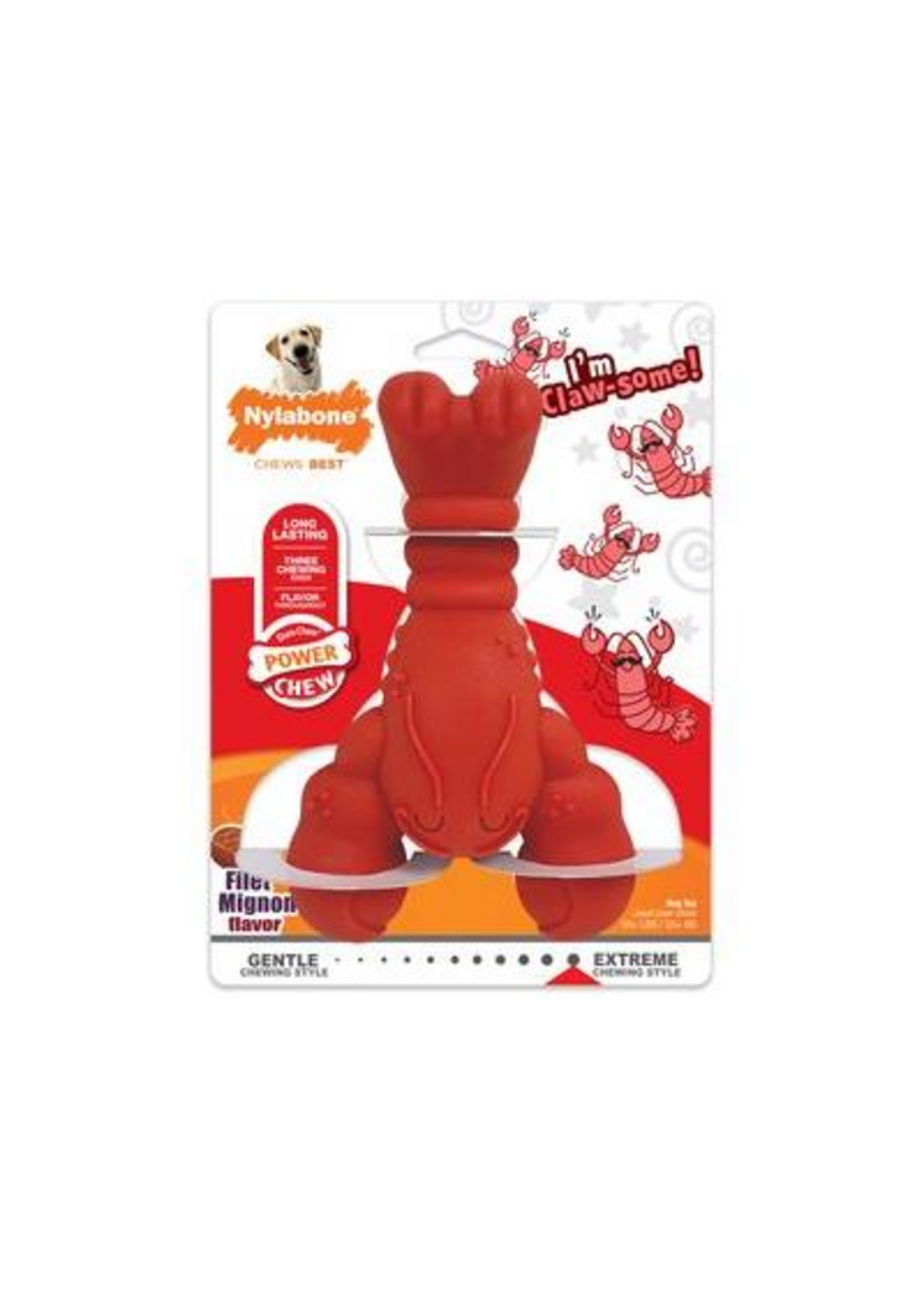 Nylabone Nylabone Power Chew Lobster Dog Toy - X-Large