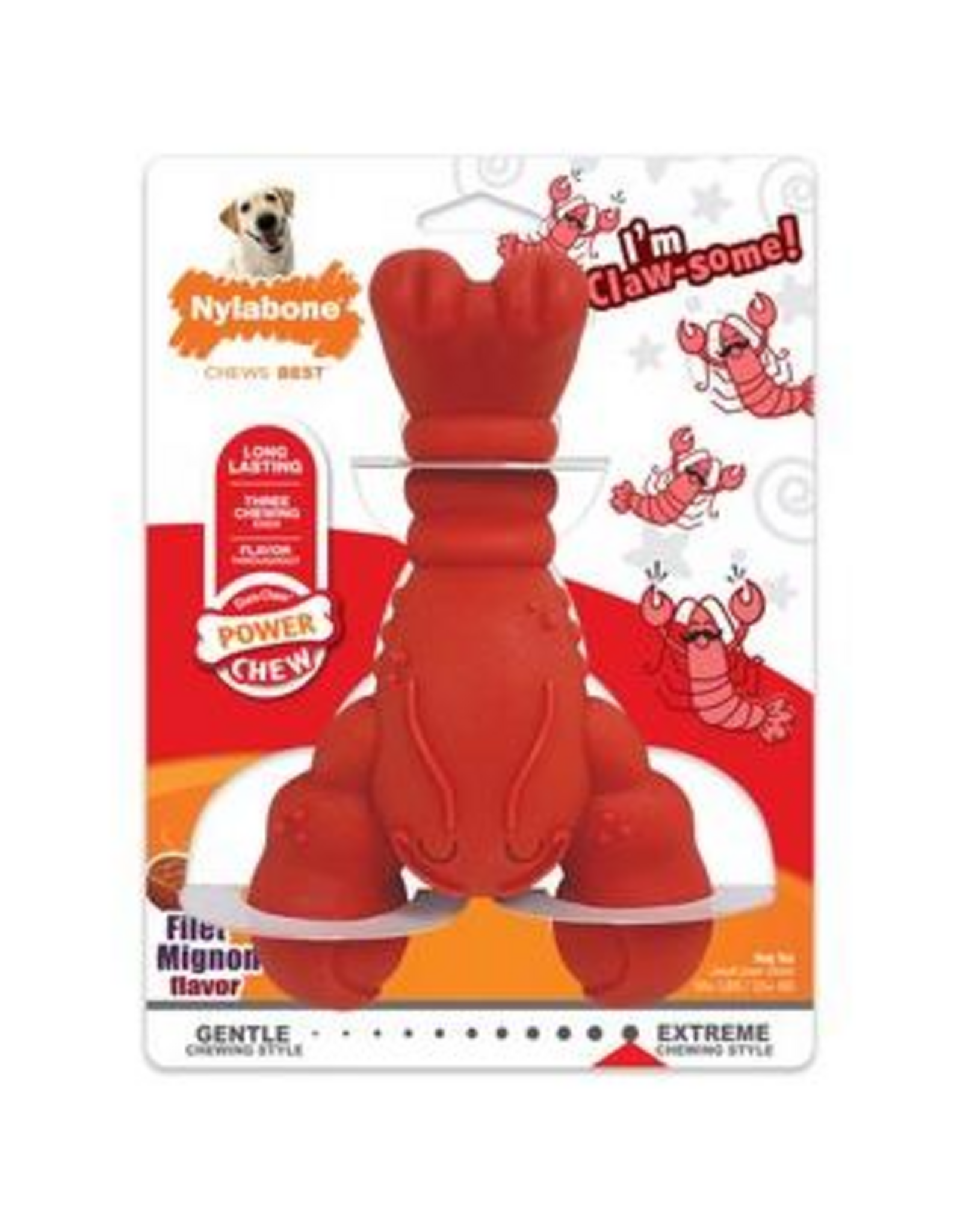 Nylabone Nylabone Power Chew Lobster Dog Toy - X-Large