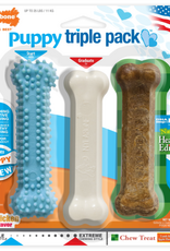 Nylabone Nylabone Puppy Chew Toy & Treat Starter Pack - Blue