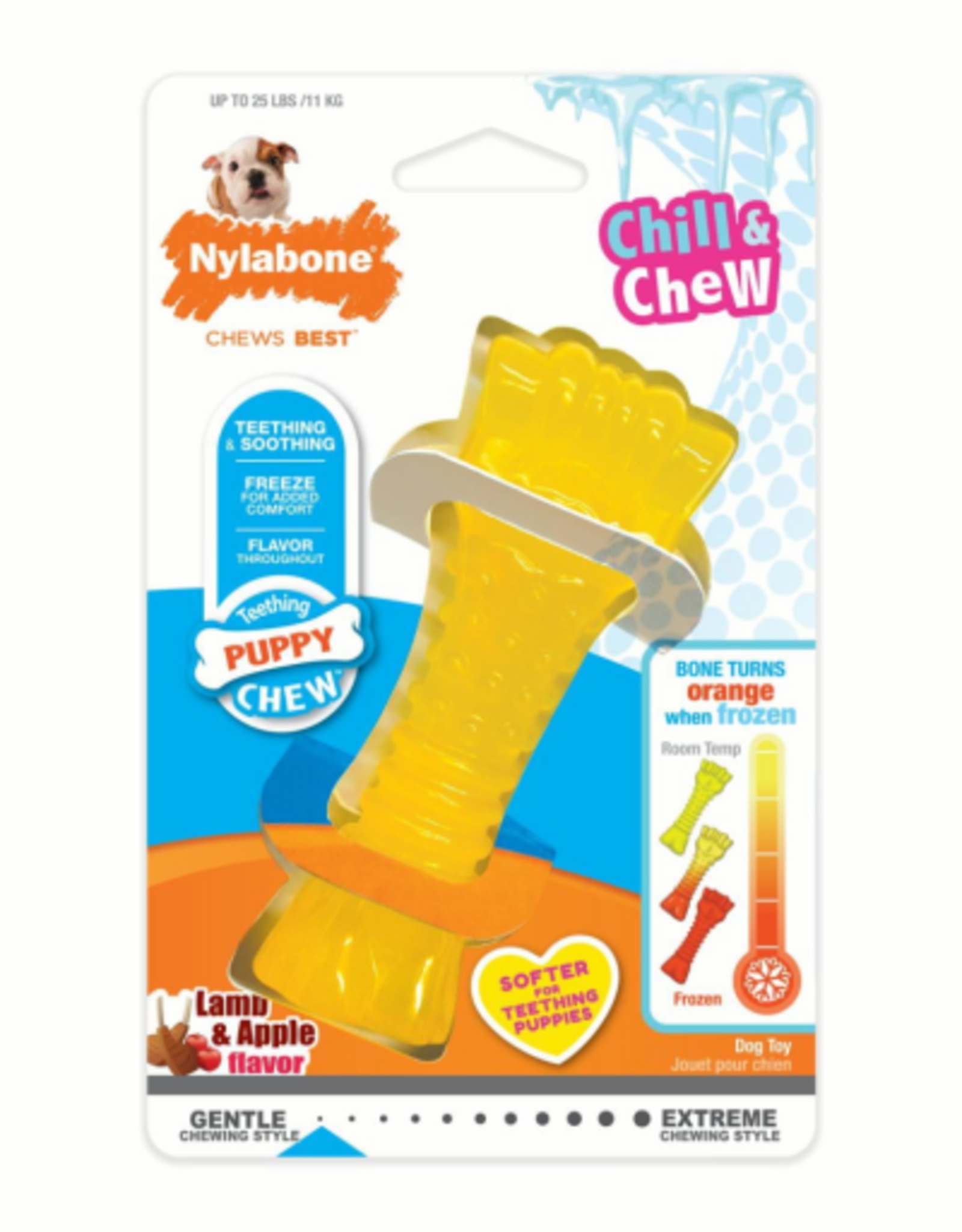 Nylabone Nylabone Puppy Chew Freezer Dog Toy Lamb & Apple Flavor Small