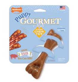 Nylabone Nylabone Gourmet Style Strong Femur Puppy Chew Toy Bacon - Small