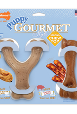 Nylabone Nylabone Puppy Gourmet Style Strong Chew Toy Bacon Peanut Butter - Small