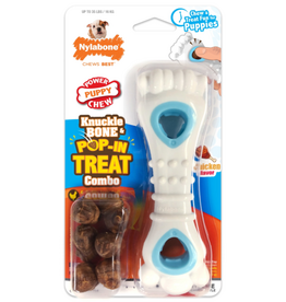 Nylabone Nylabone Puppy Power Chew Souper Bone & Pop-In Puppy Treat Toy Combo Chicken - Medium