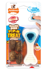 Nylabone Nylabone Puppy Power Chew Souper Bone & Pop-In Puppy Treat Toy Combo Chicken - X-Small