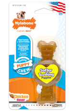 Nylabone NYLABONE PUPPY TEETHING RING BONE CHICKEN- PETITE