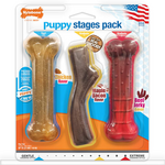 Nylabone Nylabone Puppy Chew Stages Triple Chew Dog Toy Pack Bones - Medium