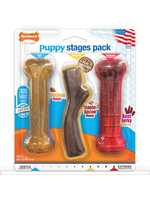 Nylabone Nylabone Puppy Chew Stages Triple Chew Dog Toy Pack Bones - Medium