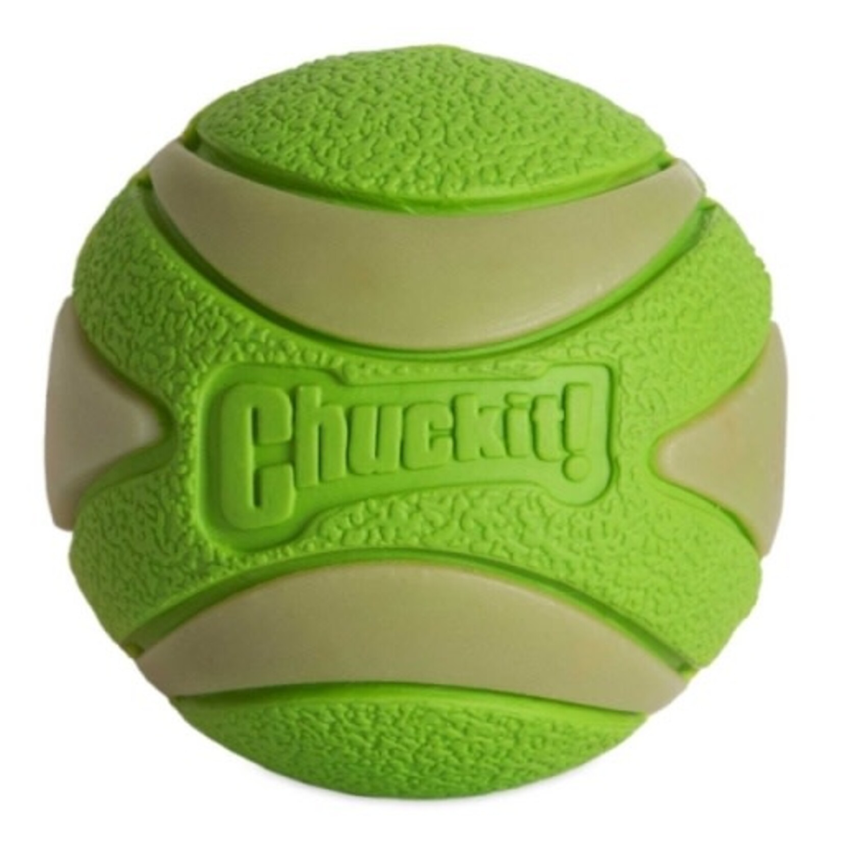 Chuckit! Chuckit! Max Glow Ultra Squeaker Dog Ball Fetch Dog Toy Medium 2.5", Green