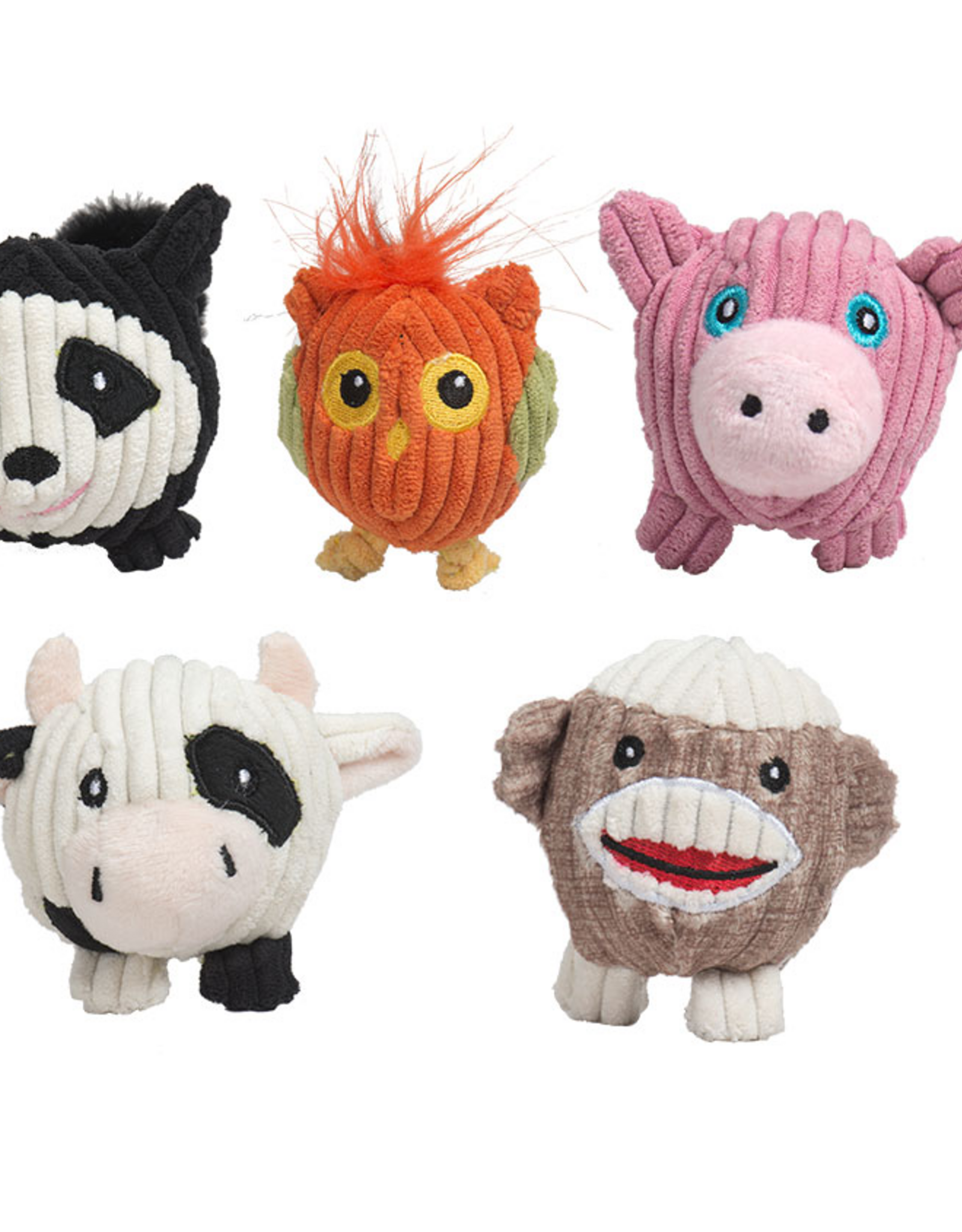 HuggleHounds HuggleHounds Wee Balls Dog Toys, Pack of 5