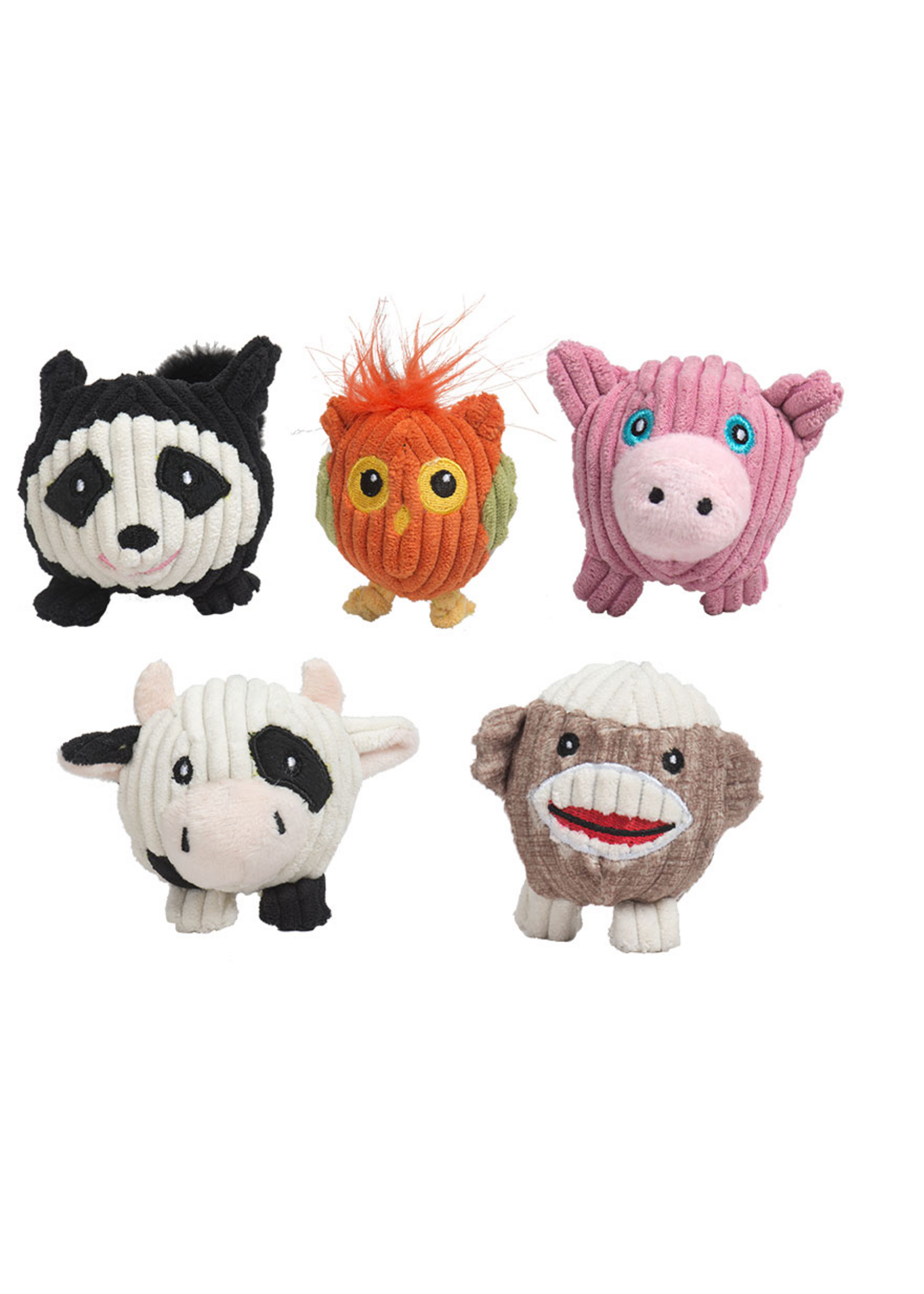 HuggleHounds HuggleHounds Wee Balls Dog Toys, Pack of 5