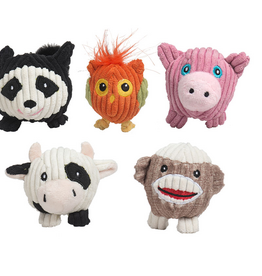 HuggleHounds HuggleHounds Wee Balls Dog Toys, Pack of 5