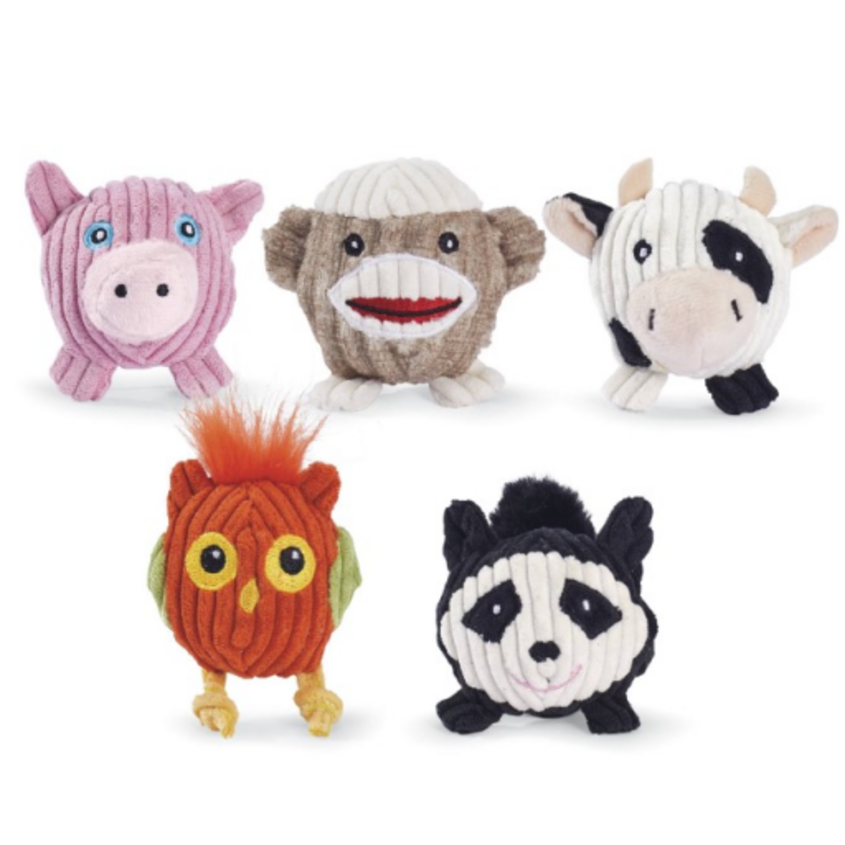 HuggleHounds HuggleHounds Wee Balls Dog Toys, Pack of 5