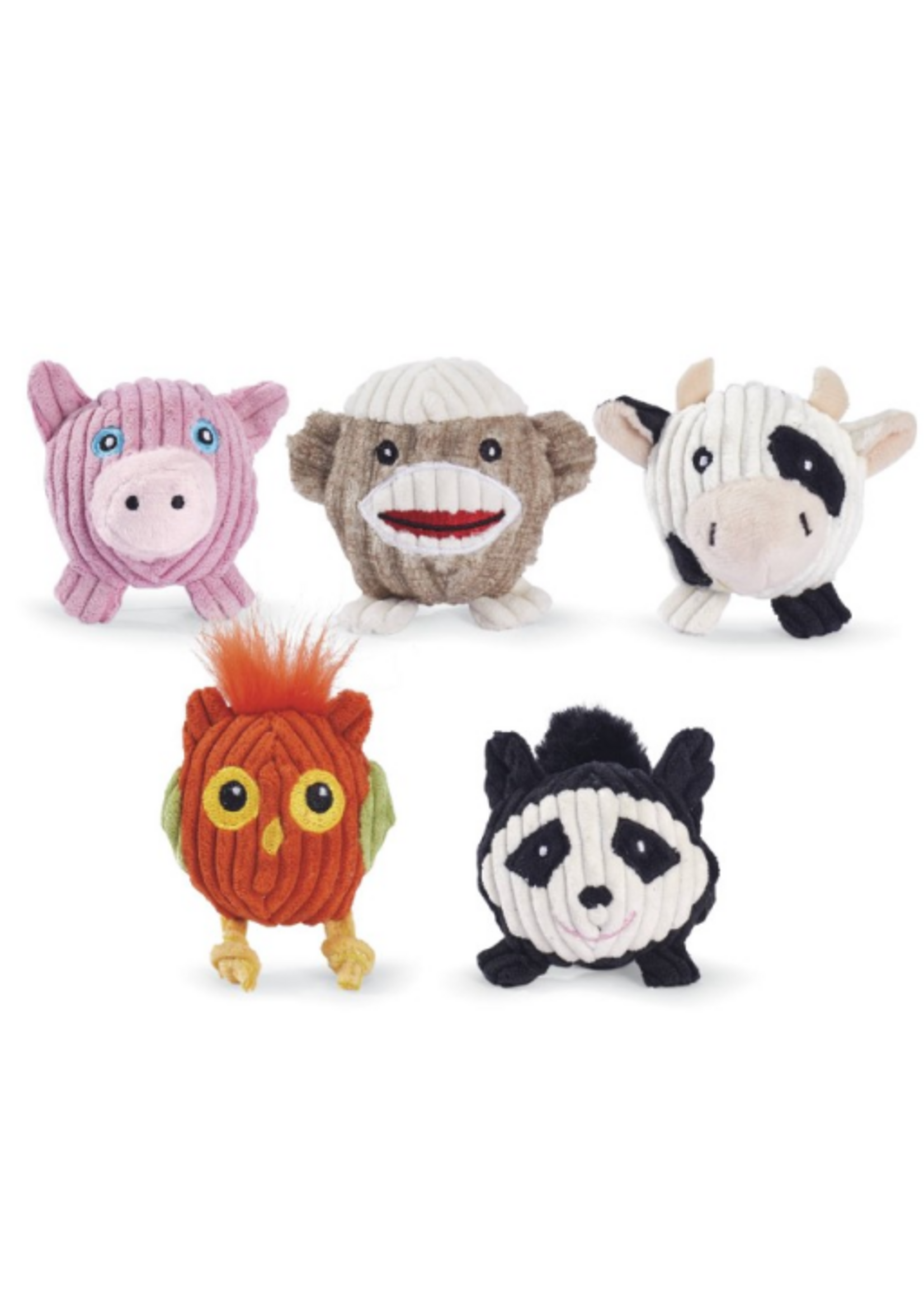 HuggleHounds HuggleHounds Wee Balls Dog Toys, Pack of 5