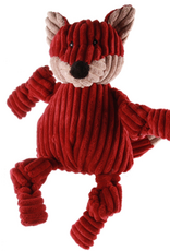 HuggleHounds HuggleHounds Knotties Durable Plush Toy for Dogs with Multiple Squeakers  Fox Knottie  Large