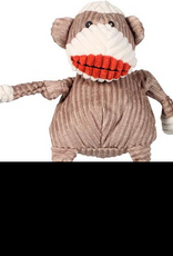 HuggleHounds HuggleHounds Knottie Plush Dog Toy - Sock Monkey  Large
