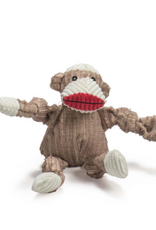 HuggleHounds HuggleHounds Knottie Plush Dog Toy - Sock Monkey  Small