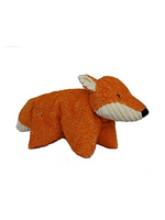 HuggleHounds HuggleHounds Squooshie Durable Plush Toy for Dogs with Multiple Squeakers  Fox