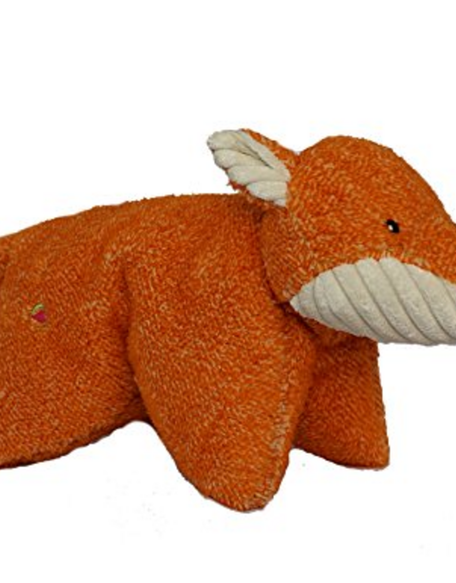 HuggleHounds HuggleHounds Squooshie Durable Plush Toy for Dogs with Multiple Squeakers  Fox
