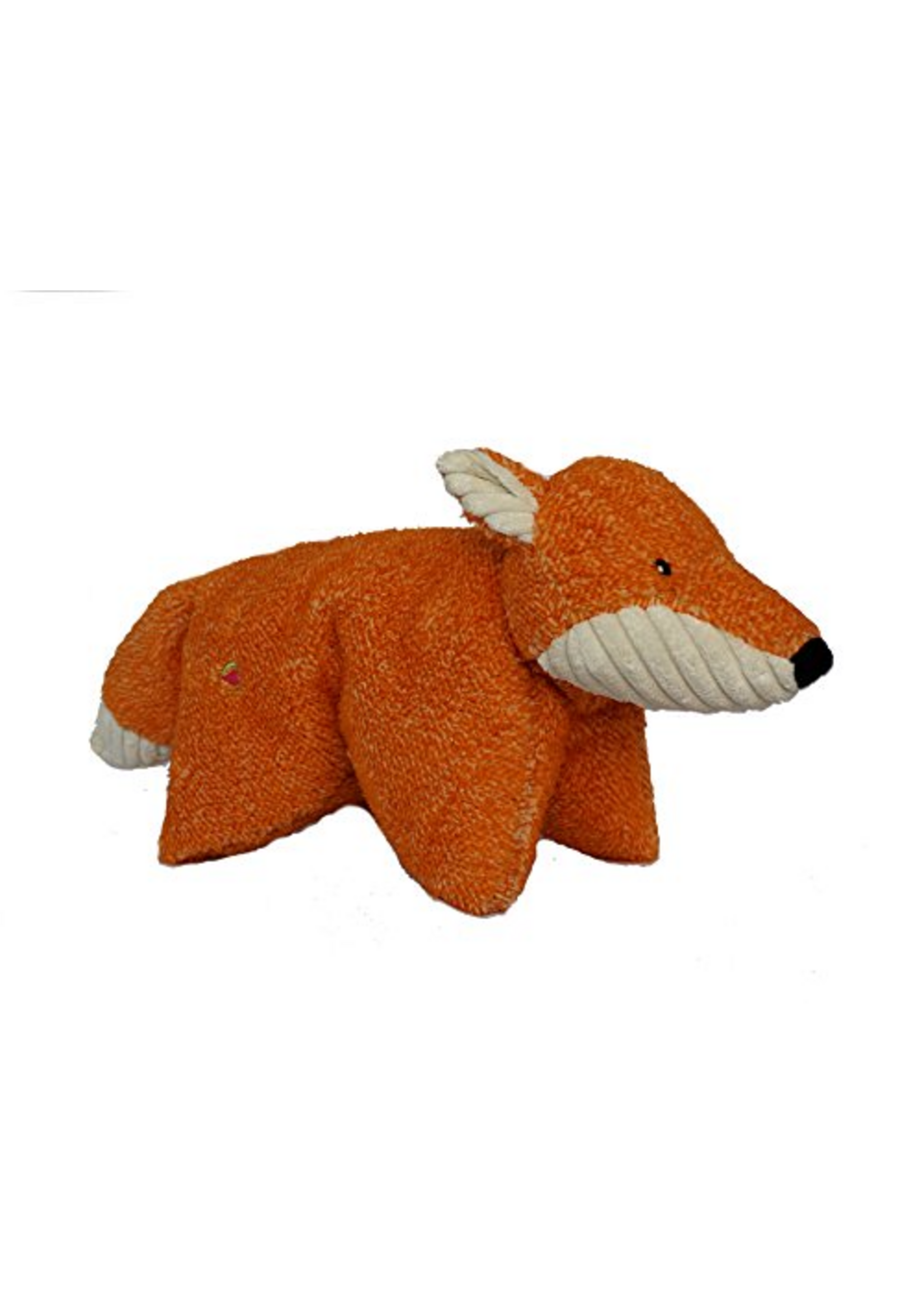 HuggleHounds HuggleHounds Squooshie Durable Plush Toy for Dogs with Multiple Squeakers  Fox