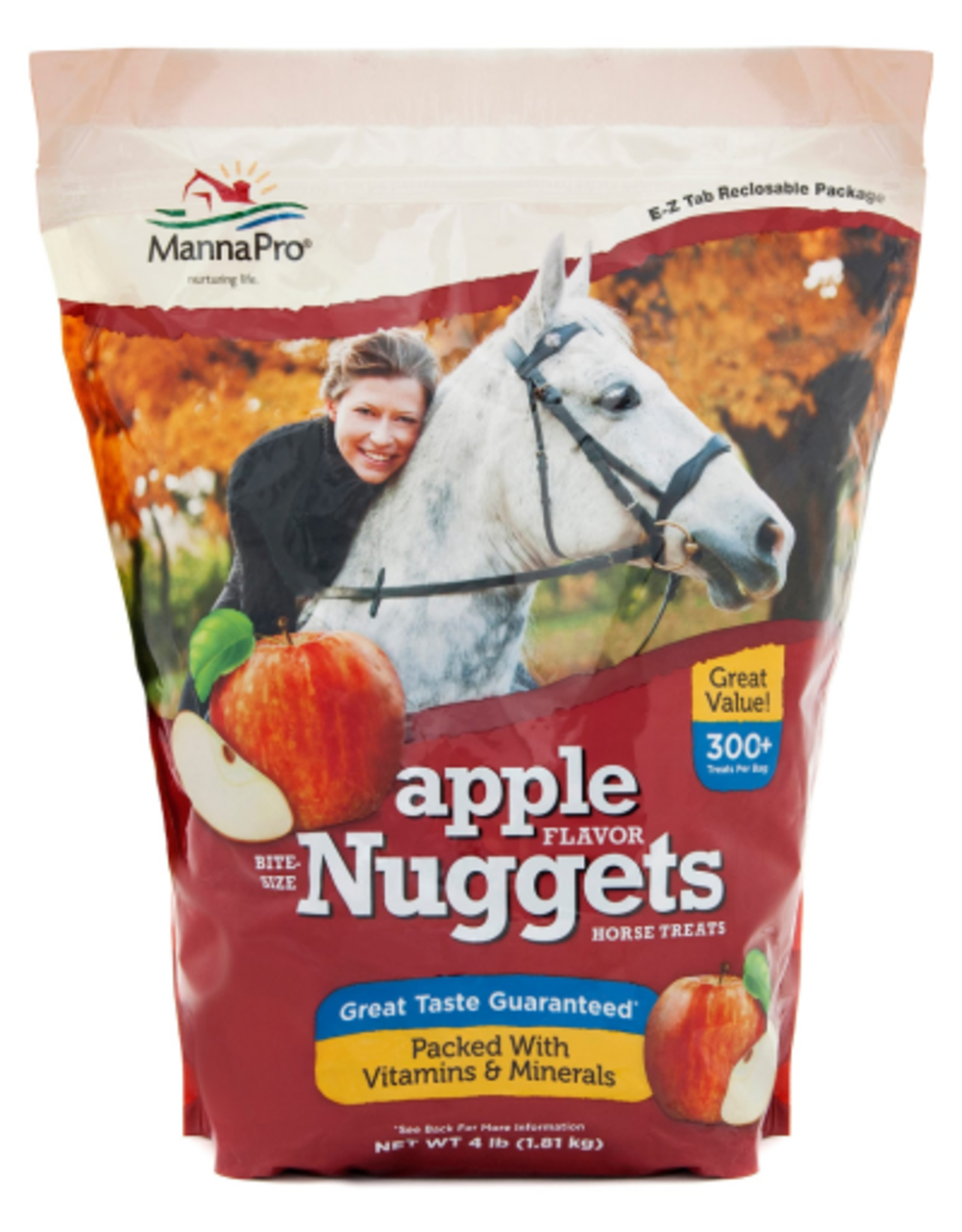 Manna Pro Manna Pro Bite Size Nuggets Horse Treats Apple Flavor 4 lb