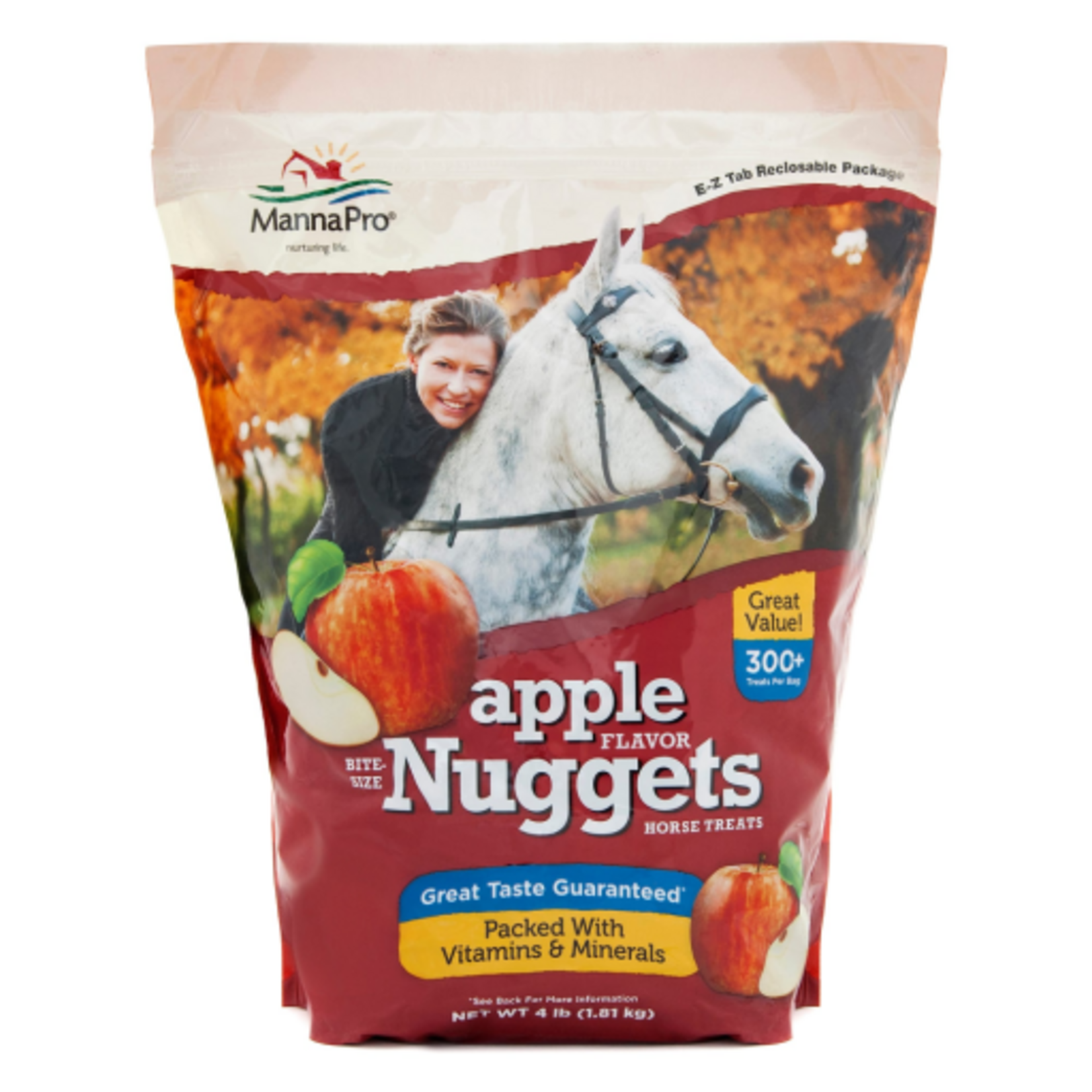 Manna Pro Manna Pro Bite Size Nuggets Horse Treats Apple Flavor - 4 lb
