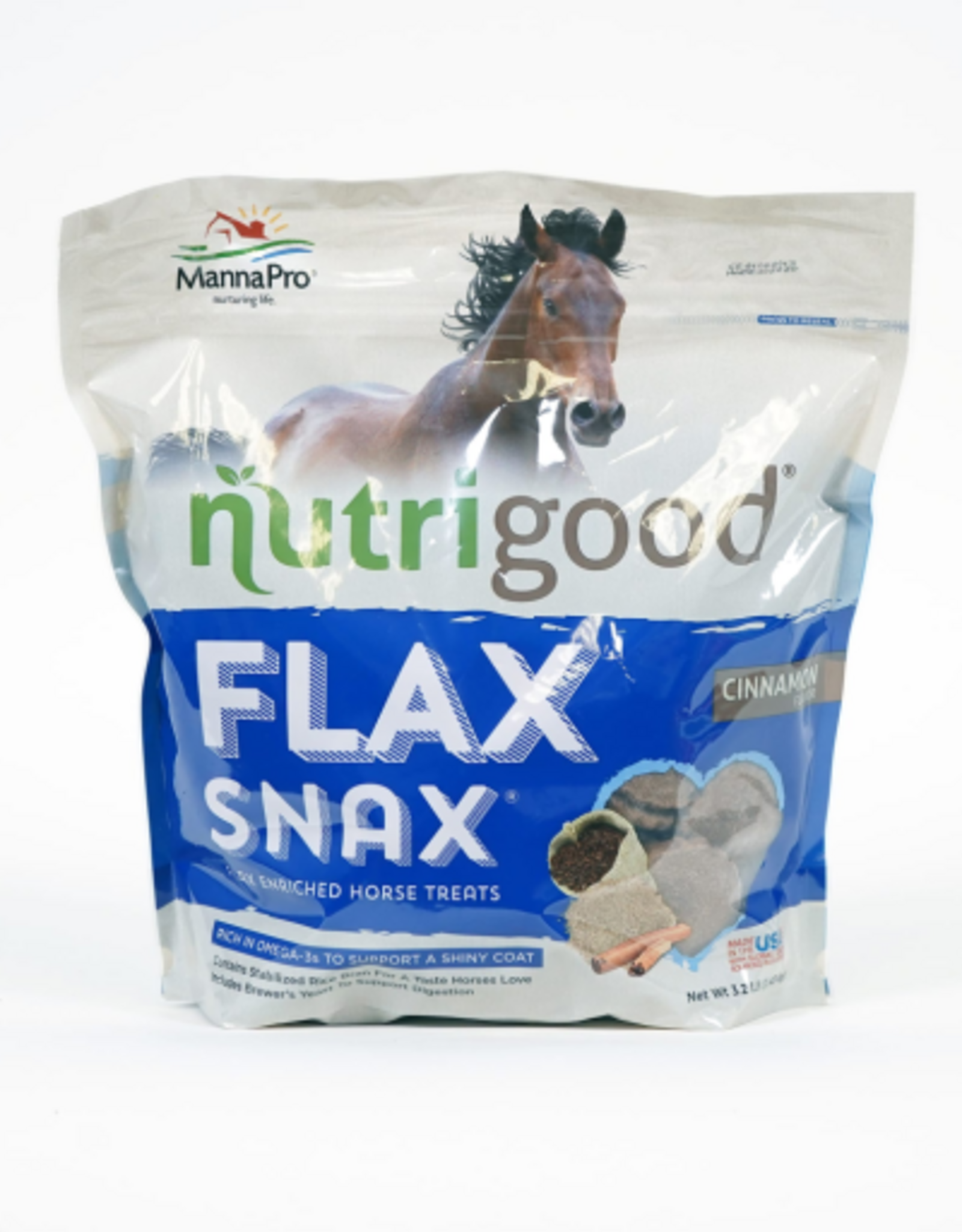 Manna Pro Manna Pro Nutrigood Flax Snax Horse Treats Cinnamon 3.2 lbs