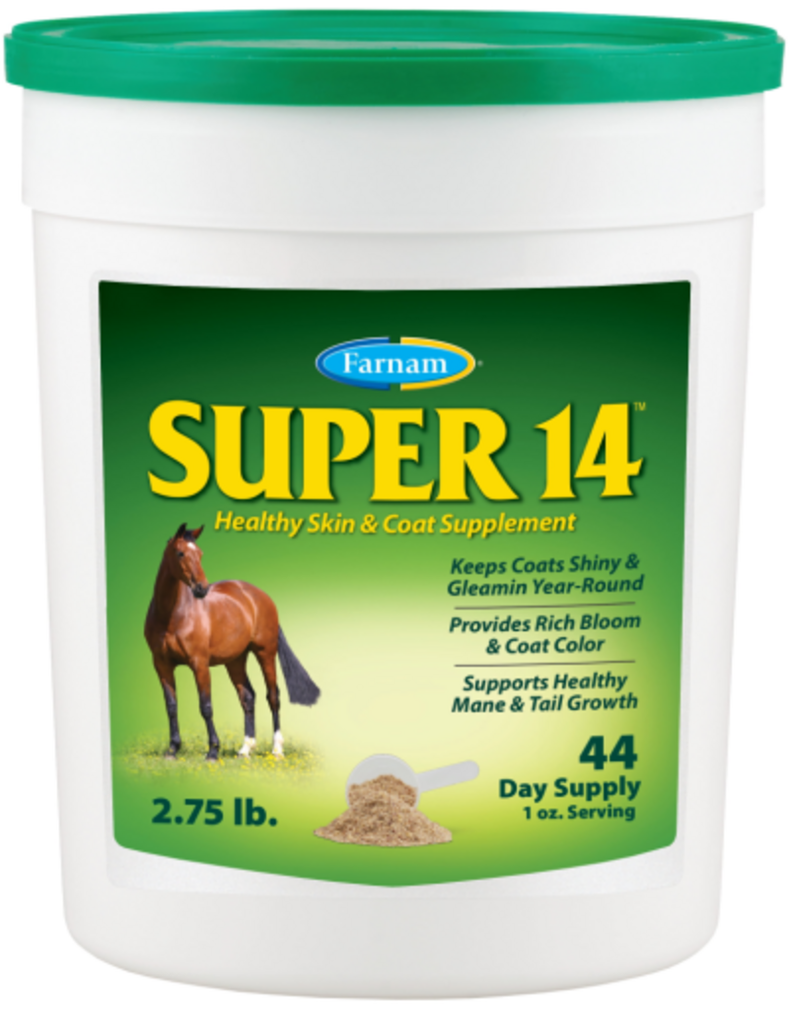 Farnam Farnam Super 14 Healthy Skin & Coat Supplement for Horses 2.75 lb