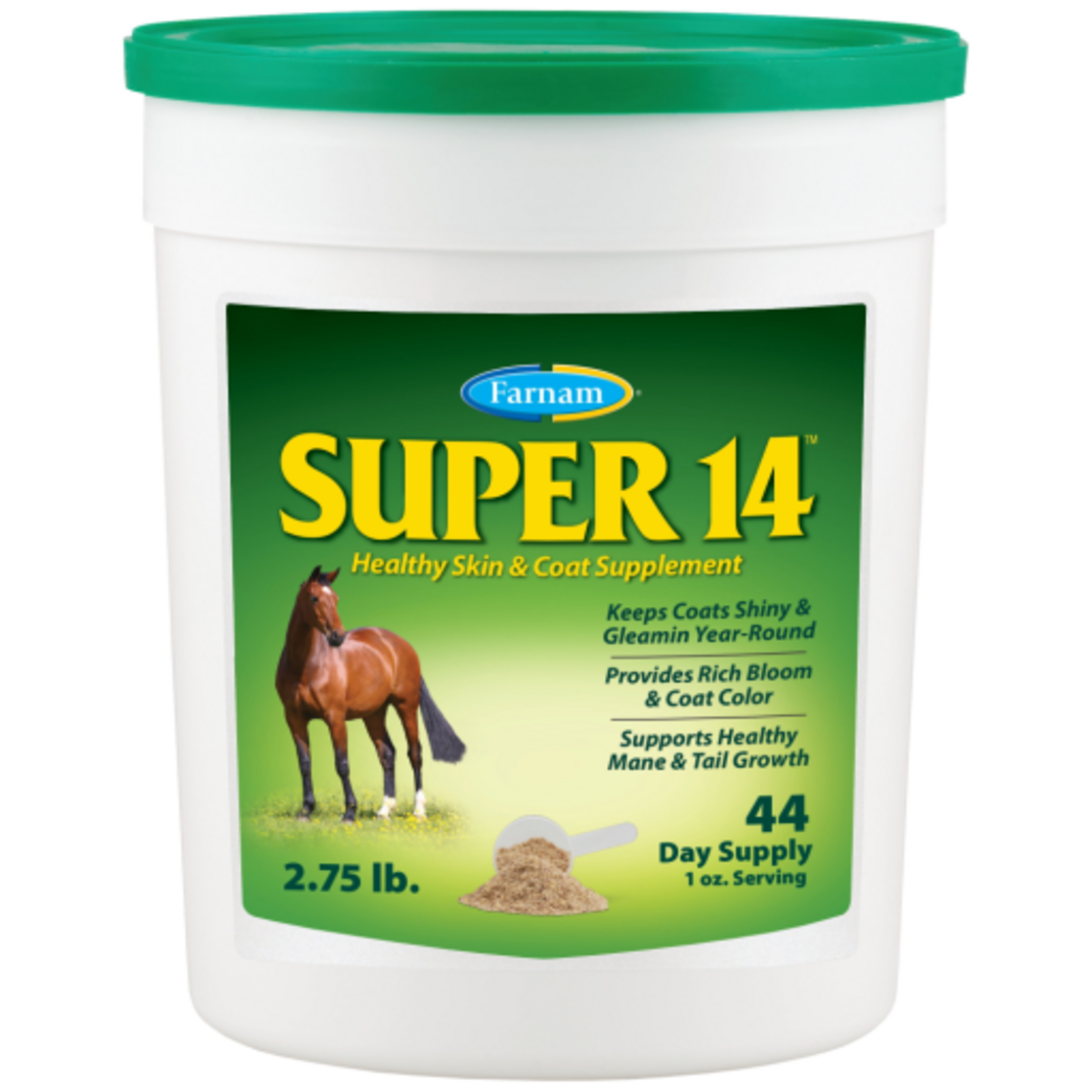 Farnam Farnam Super 14 Healthy Skin & Coat Supplement for Horses - 2.75 lb