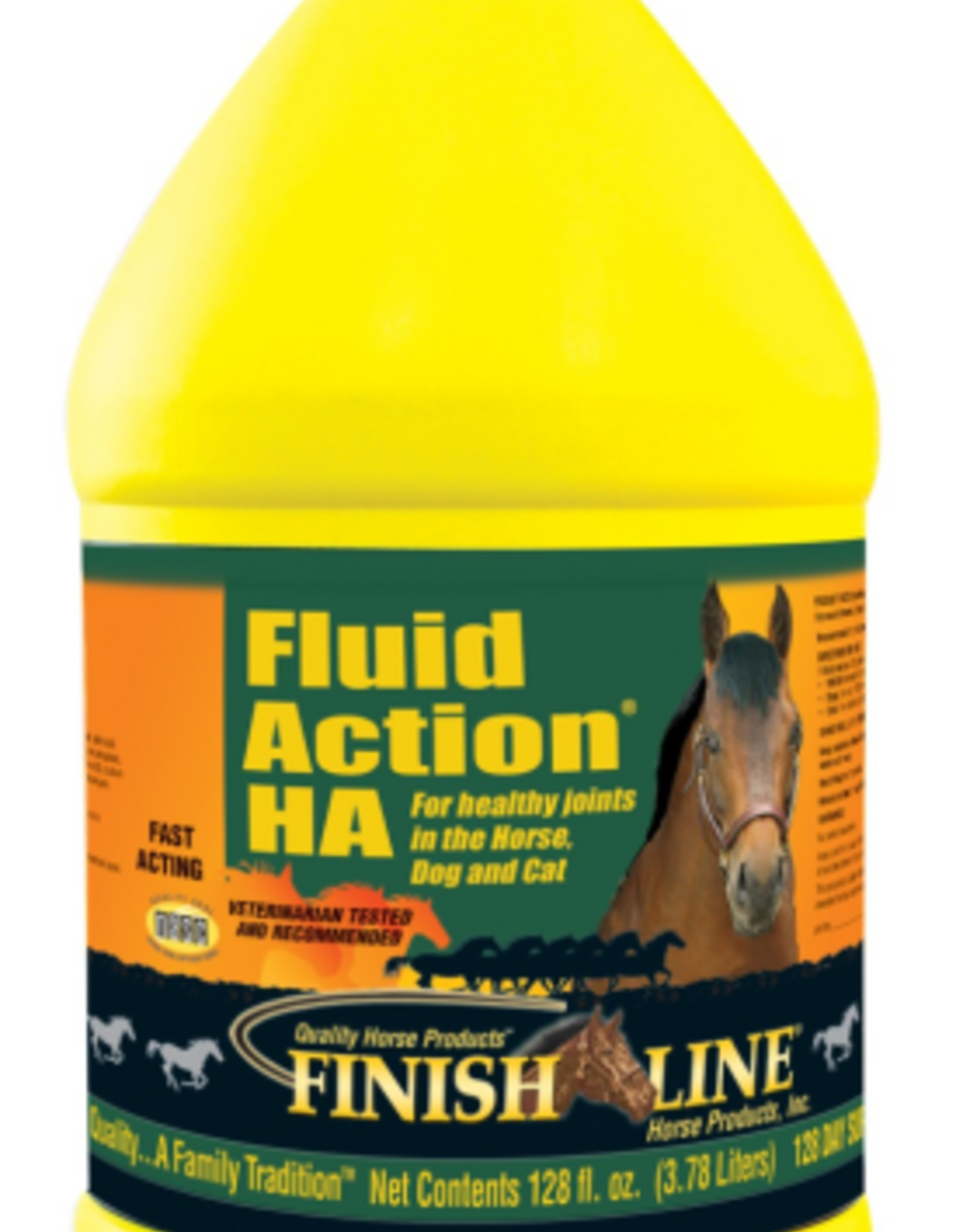 Finish Line Fluid Action Ha Joint Therapy Horse Supplement 128 Oz
