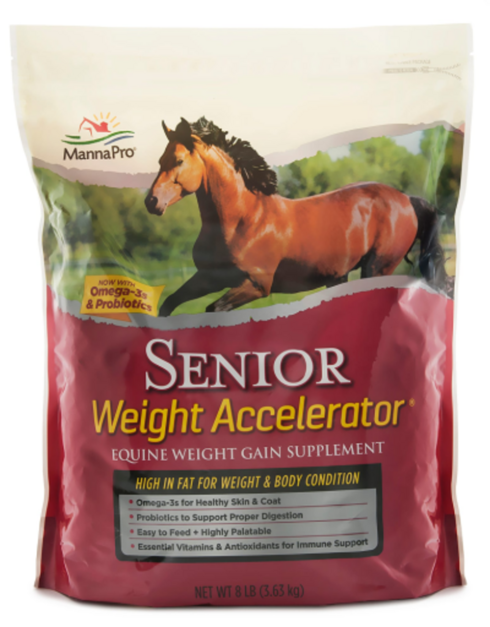Manna Pro Manna Pro Weight Accelerator for Senior Horses w/Omega 3 Fatty Acids 8lbs.