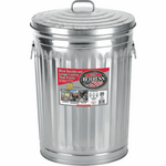 Behrens Behrens Galvanized Steel Utility Garbage Can With Lid 20 Gallon
