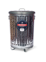 Behrens Behrens Galvanized Steel Composter Burning Can with Lid 20 Gallon