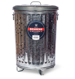 Behrens Behrens Galvanized Steel Composter Burning Can with Lid 20 Gallon