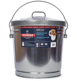 Behrens Behrens Galvanized Steel Utility Garbage Can with Locking Lid 10 Gallon