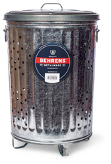 Behrens Behrens Galvanized Steel Composter Burning Can with Lid 20 Gallon