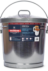 Behrens Behrens Galvanized Steel Utility Garbage Can with Locking Lid 10 Gallon