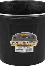 Miller Little Giant Rubber All Purpose Pail Black 10 Quart - DF10